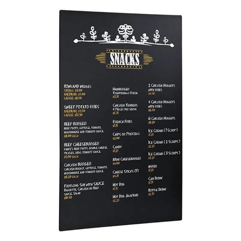 Menu Blackboards - Slimline Warehouse - muktibox.com