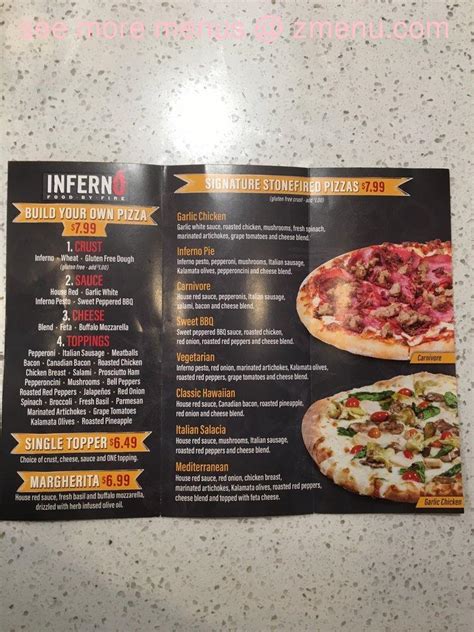 MENU Inferno Food By Fire