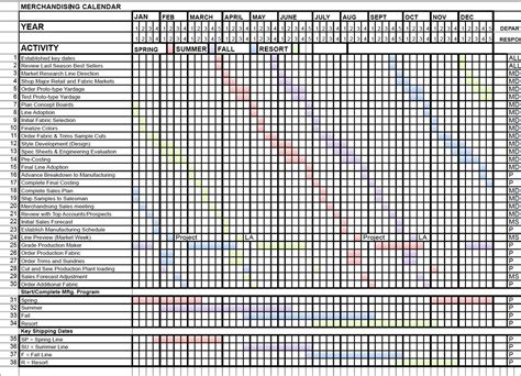 MERCHANDISING CALENDAR on Behance