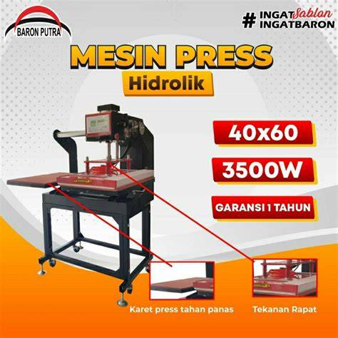 Mesin Press Hidrolis • 40x60 kapasitas kurang lebih ... - raincitystudios.com