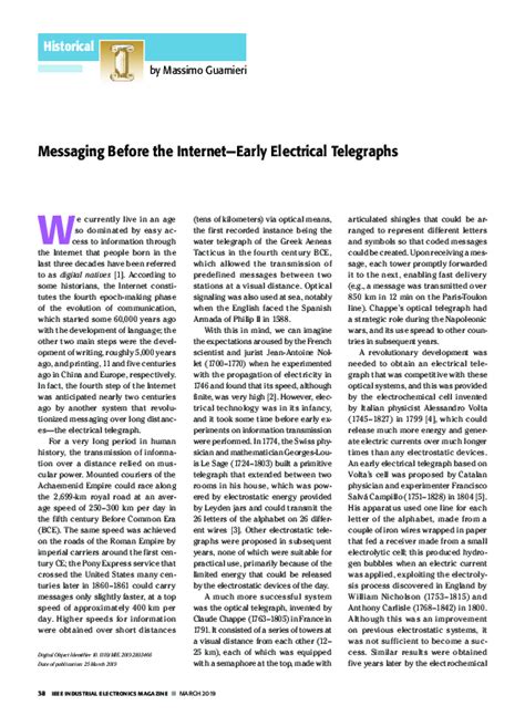 Messaging Before the Internet - Early Electrical Telegraphs [Historical ... - wintechmobiles.com