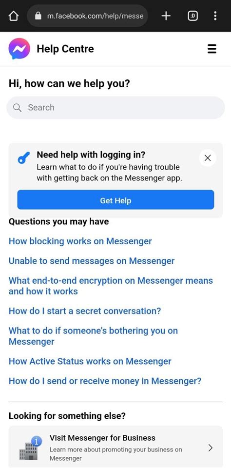 Messenger Help Center - wintechmobiles.com