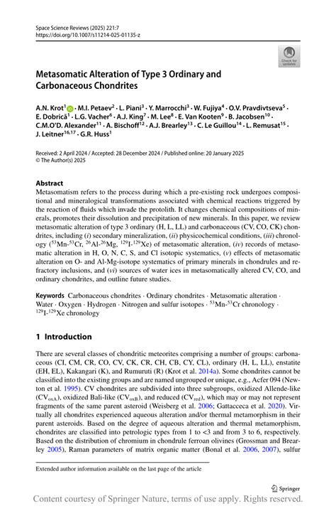 Metasomatic Alteration of Type 3 Ordinary and … - wintechmobiles.com