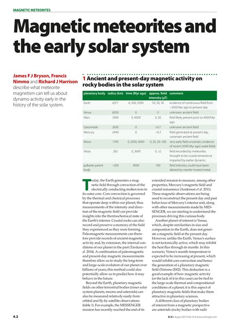 Meteorites Store a Magnetic Memory of the Early Solar System - wintechmobiles.com