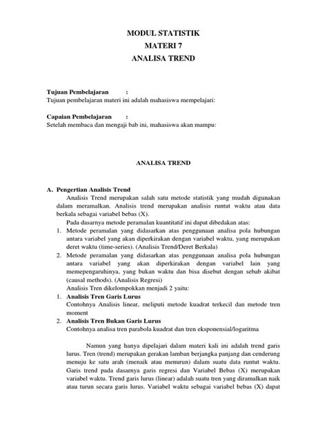 Metode Analisis Trend dalam Statistik - wintechmobiles.com