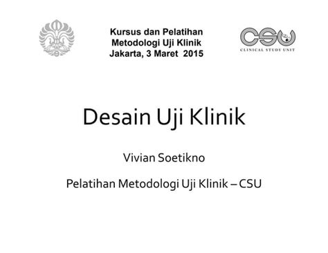 Metode dan Desain Uji Klinis Efektif | PDF | Sains - wintechmobiles.com