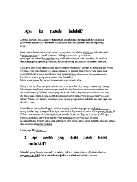 Metode Induktif: Pengertian, Proses, Kelebihan,... - wintechmobiles.com