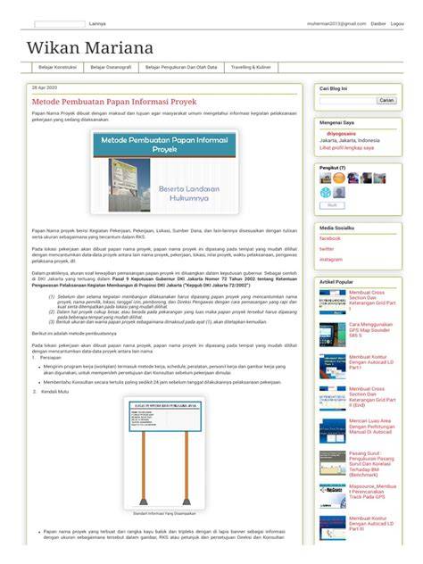 Metode Pembuatan Papan Nama Proyek | PDF - Scribd - raincitystudios.com