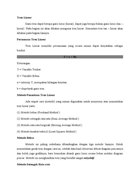 Metode Penentuan Tren Linear | PDF - Scribd - wintechmobiles.com