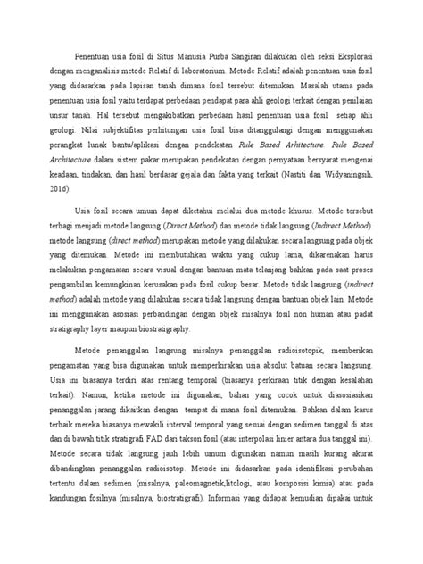 Metode Penentuan Usia Fosil di Sangiran - wintechmobiles.com