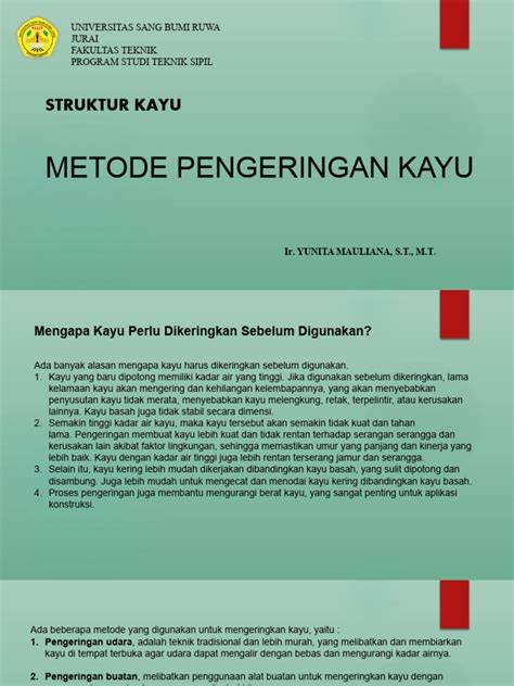 Metode Pengeringan Kayu Efektif | PDF - Scribd - raincitystudios.com