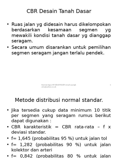 Metode Penilaian CBR untuk Tanah Dasar | PDF - Scribd - raincitystudios.com