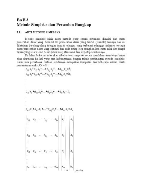 Metode Simpleks dalam Pemrograman Linear | PDF - Scribd - wintechmobiles.com