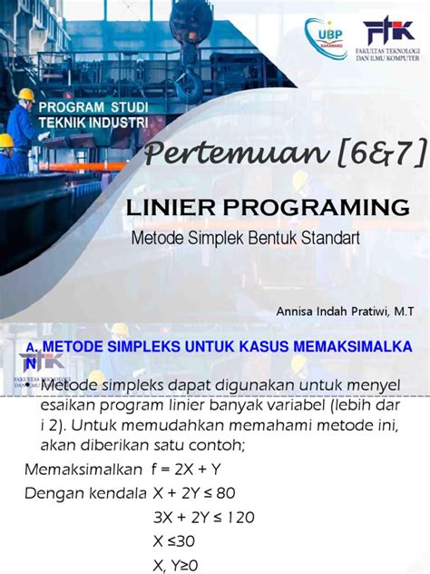Metode Simpleks dalam Pemrograman Linier | PDF - Scribd - wintechmobiles.com
