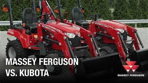 MF Sub-Compact Tractors VS Kubota overview - YouTube