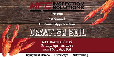 MFE Corpus Christi - Customer Appreciation Crawfish Boil