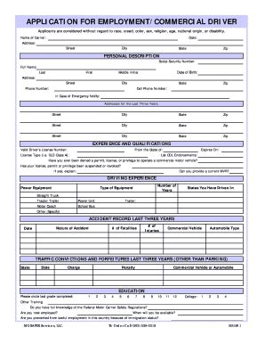 MGSafer Services Application For Driver Fill