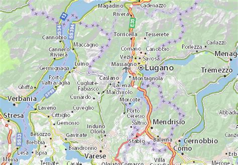 MICHELIN Caslano map - ViaMichelin