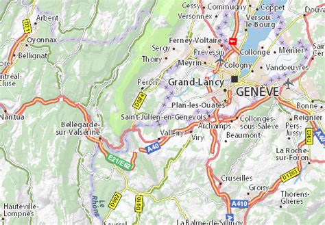 MICHELIN Chancy map - ViaMichelin