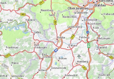 MICHELIN Fritzlar map - ViaMichelin