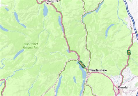 MICHELIN Grasmere map - ViaMichelin