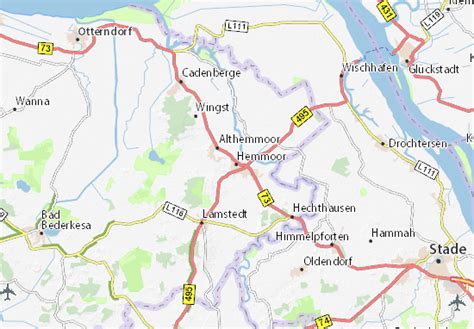 MICHELIN Hemmoor map - ViaMichelin