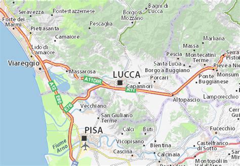 MICHELIN Lucca map - ViaMichelin