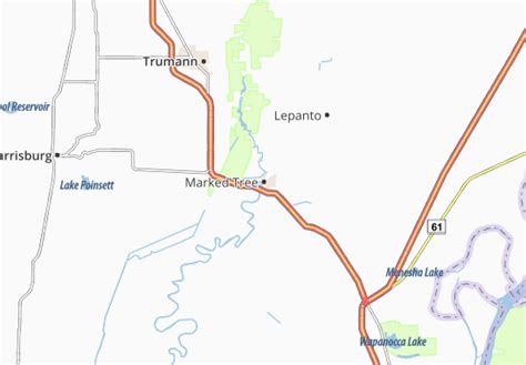 MICHELIN Marked Tree map - ViaMichelin