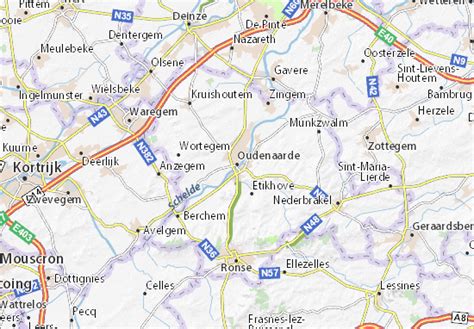 MICHELIN Oudenaarde map - ViaMichelin