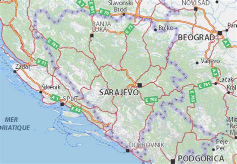 MICHELIN Republika Srpska map - ViaMichelin