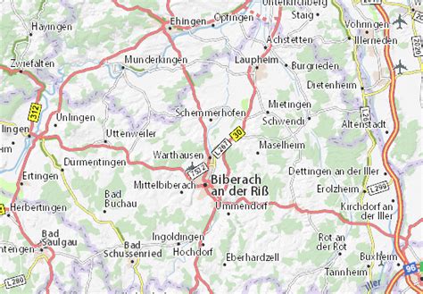 MICHELIN Warthausen map - ViaMichelin