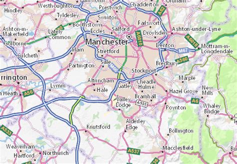 MICHELIN Wythenshawe map - ViaMichelin