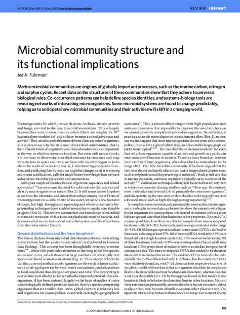 Microbial community structure and its functional implications - raincitystudios.com