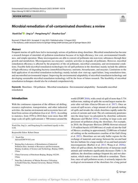 Microbial remediation and deteriorated corrosion in marine oil ... - raincitystudios.com
