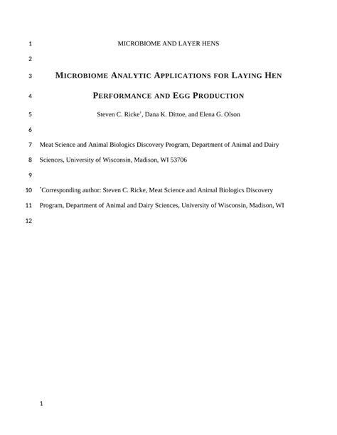 Microbiome applications for laying hen performance and egg production - raincitystudios.com