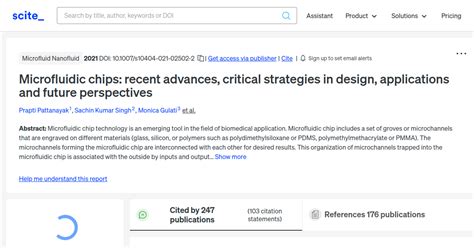 Microfluidic chips: recent advances, critical strategies in design ... - wintechmobiles.com