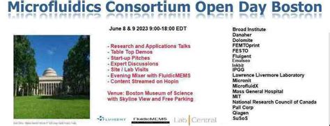 Microfluidics Consortium Open Day Meeting Boston 2026 - wintechmobiles.com