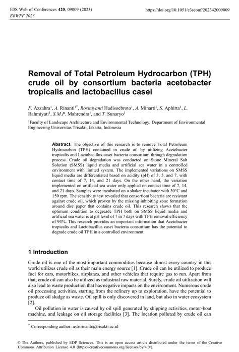 MIKROORGANISME PENDEGRADASI TPH (TOTAL PETROLEUM … - raincitystudios.com