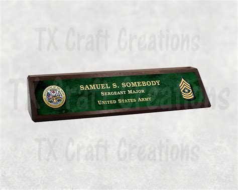 Military Name Desk Plates - Etsy - muktibox.com