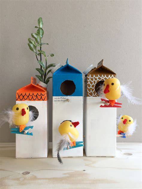 Milk Carton Birdhouse - raincitystudios.com