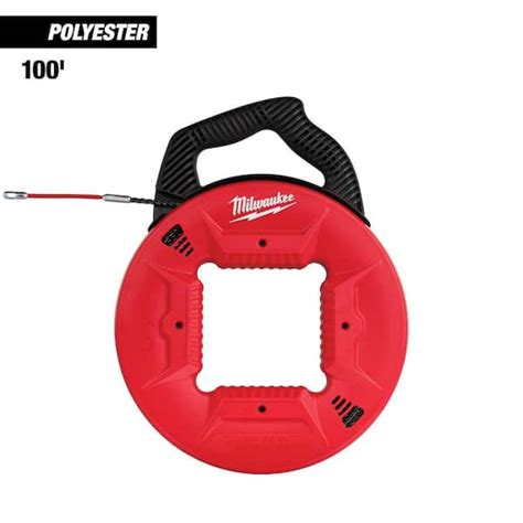 MILWAUKEE 100 Ft. Polyester Fish Tape w/ Flexible Metal