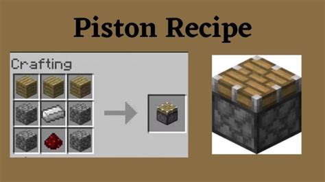 MINECRAFT - HOW TO CRAFT STICKY PISTON #shorts - YouTube