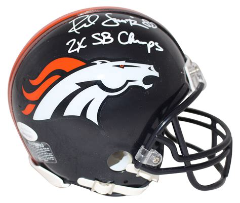 MINI CASCO DENVER BRONCOS ROD SMITH AUTOGRAFATO …