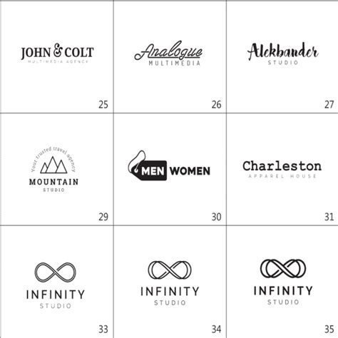 Minimal Typography Logo Design | Modern Clothing … - muktibox.com