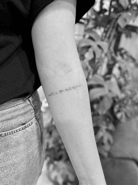 Minimalist Quote Tattoo Fine Line Script - muktibox.com