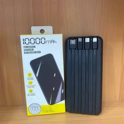 Miniso 10000mAh Power Bank with Built-in Cables - Carousell - raincitystudios.com