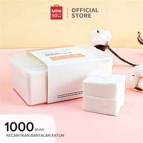 MINISO Facial Cotton Pad 1000pcs Kapas Tipis - raincitystudios.com