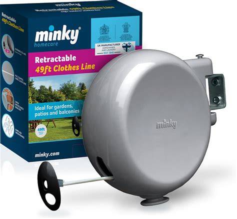 Minky Homecare Outdoor Retractable Clothesline - raincitystudios.com