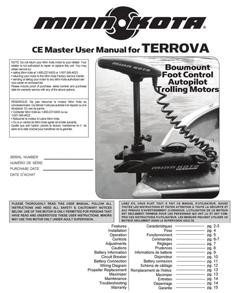 MINN KOTA Riptide Terrova Bow-Mount Trolling Motor ... - Manuals+