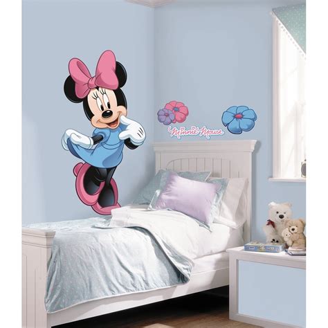 MINNIE MOUSE PEEL AND STICK WALL DECALS WITH …